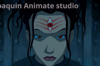do 2d animated music video,2d movie trailer, short film intro, anime fighting