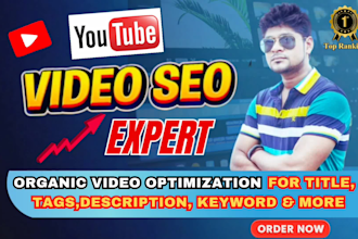 be best youtube video SEO expert and channel growth manager