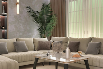 do interior design in minimalist scandi modern style