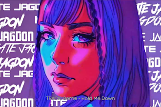 design visuals with for techno edm dj with photo animated