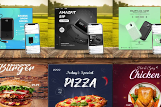 design instagram facebook posts ads banners cover