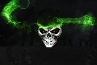 create a HD intro logo with a fantasy theme