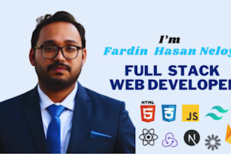 be your full stack web developer in react, next js and node