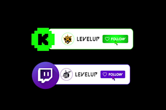 create twitch or kick follow animation