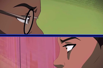 2d 3d animated music video,cartoon animation, youtube fight intro, 2d short film