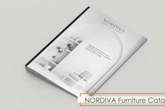 design a print ready furniture or product catalog