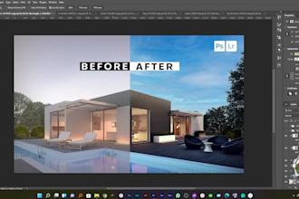 do real estate photo editing hdr, flambient, exposure professionally
