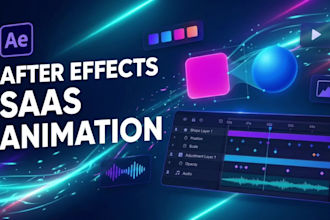 create a saas explainer video with motion graphics