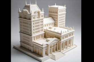 make 3d printing models of buildings and landmarks