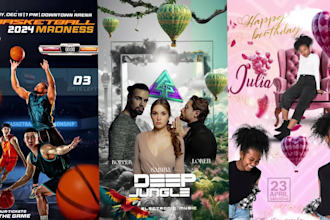 create animated flyer and motion video flyer