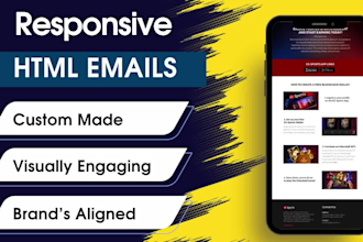 design professional mailchimp email template and klaviyo