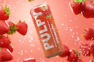 make 3d energy drink video beverage video 3d product animation ads soda bottle