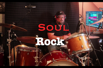 be your studio recording drummer for rock song
