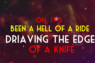 create awesome music lyrics video for your song