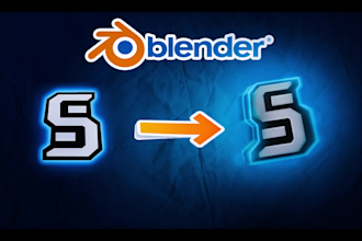 create a looping 3d animation of your logo