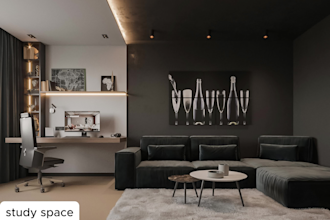 do office 3d interior design in 3d and render