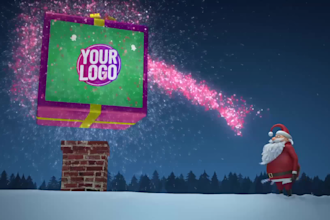 create christmas new year 2026 greeting promo video