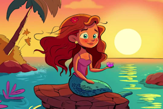 draw lovely childrens book illustration