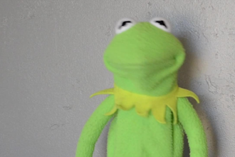 record a video message as kermit the frog