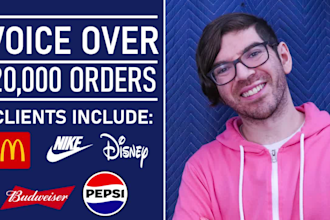 record a millennial american male voice over today