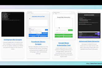 develope custom web scraper data extraction with gui applications, webscraping