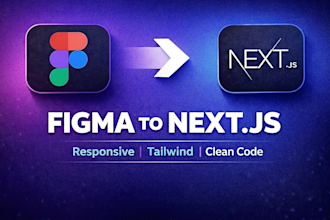 convert figma to next js responsive website with tailwind CSS