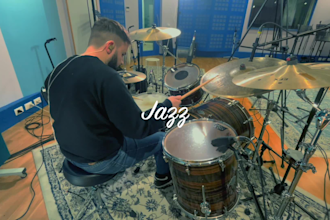 record live drums for your jazz, latin and blues songs and album