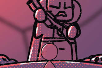 design fun and unique game art in my cartoony style