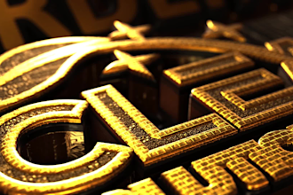 create custom 3d logo reveal intro animation video