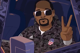 2d animated music video, 2d cartoon music video animation, 2d memecoin animation