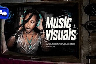create underground music visuals for you