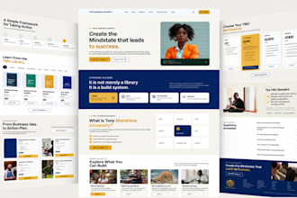 design figma landing page, saas website UI UX design