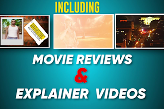 create movies review and faceless explainer videos