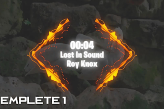 make stunning visualizer,music visualizer or audio spectrum