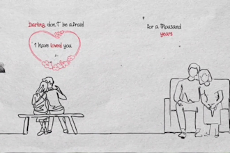 create hand drawn animated lyric video