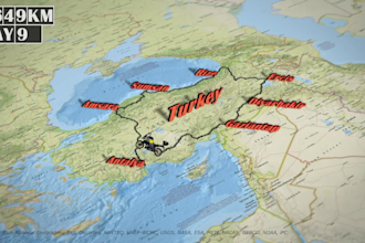 create travel route and custom map animations