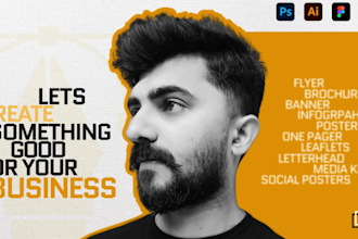 design creative professional advertising flyer and one pager