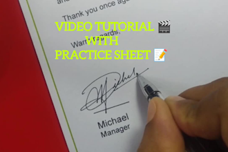 do real artistic handwritten signature logo, calligraphy, photography, autograph