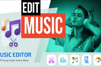 loop your track,merge,trim,cut,join music or audio