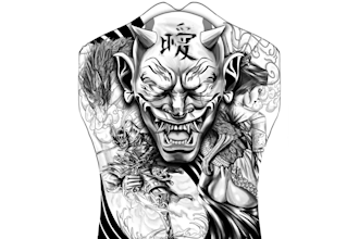 Best Price!  create a stunning tattoo design for you