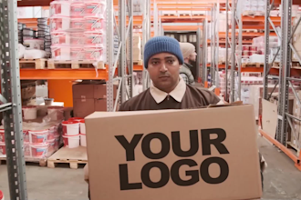 create a logistics warehouse promo video for your brand