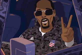 2d cartoon music video animation, 2d animated music video, 2d memecoin animation