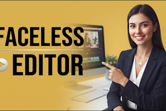 be a ai faceless video editor for youtube shorts, tiktok and instagram reels