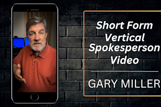 create a selfie style short form vertical spokesperson video