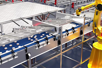 do 3d industrial process manufacturing video smart factory robotic animation