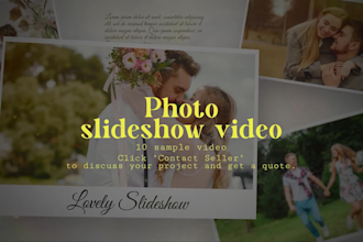 do birthday, anniversary, collage graduation, montage photo slideshow video edit