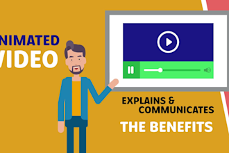 create premium 2d animation, modern motion graphics video