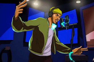 2d music video animation, music video animation, 2d animation, cartoon animation