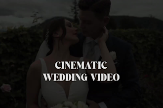 do cinematic wedding video editing