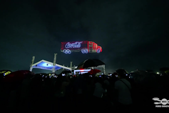 3d drone light animation, advert drone show, product drone show, product advert